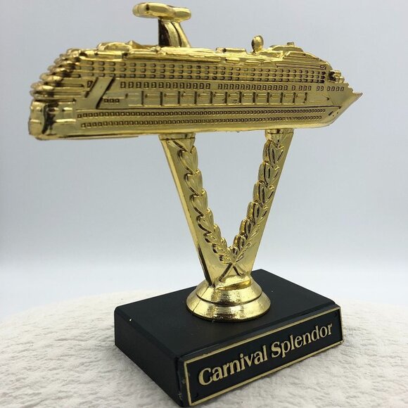 CARNIVAL SPLENDOR SHIP ON A STICK CRUISE TROPHY - Picture 2 of 4